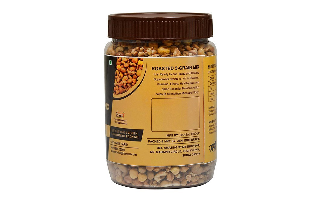 Palfrey Roasted 5-Grain Mix Healthy Supersnack   Plastic Jar  300 grams